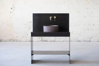 concrete vessel sink round