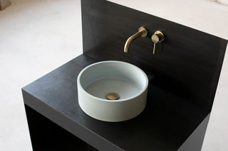 concrete vessel sink round