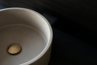 concrete sink basin vessel sink bathroom vanity