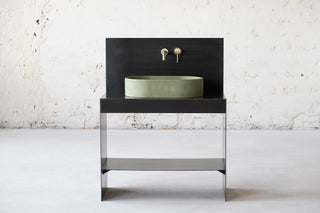 concrete vessel sink for bathroom