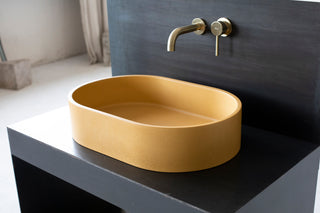 concrete vessel sink for bathroom