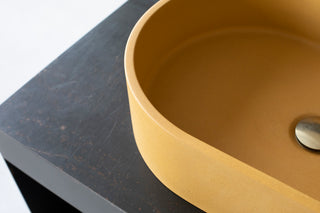 concrete vessel sink for bathroom