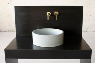 concrete vessel sink round 